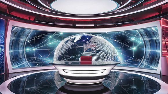 4K Virtual TV Studio Set Design 01