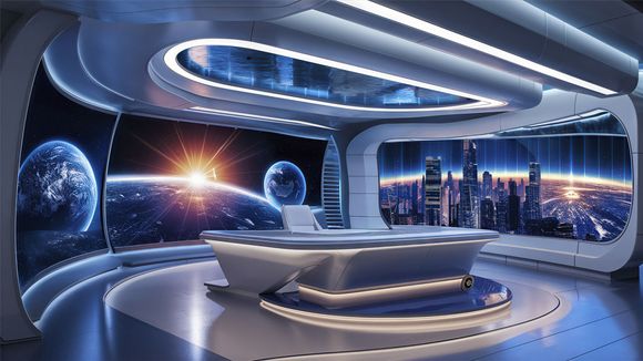3D Virtual Studio Set News Design 67