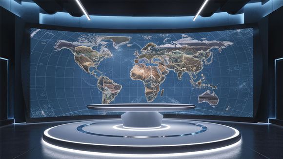 3D Virtual Studio Set News Design 72