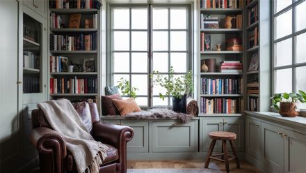 Zoom background Cozy and inviting reading nook beautifully 002