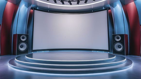 4K Virtual TV Studio Set Design 02
