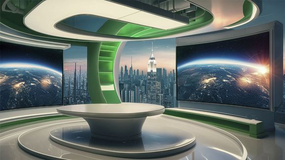 3D Virtual Studio Set News Design 65