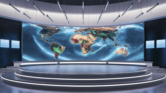 3D Virtual Studio Set News Design 53