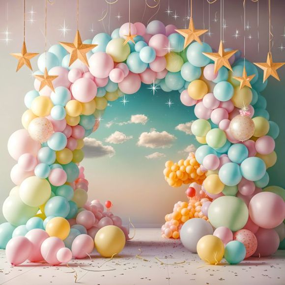 Birthday Decor - Starry Balloon Wonderland