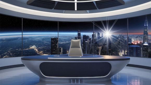 3D Virtual Studio Set Future Design 20