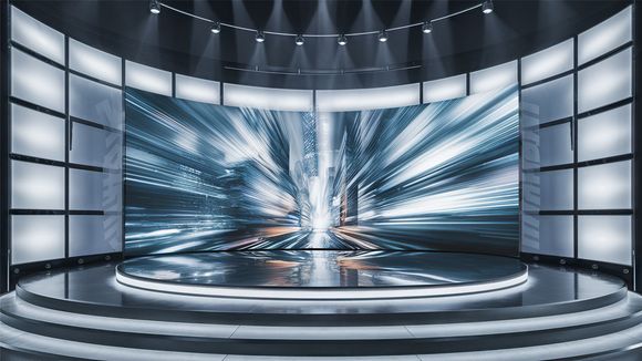 3D Virtual Studio Set News Design 46
