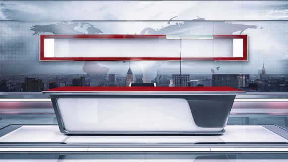 3D Virtual Studio Set Future Design 14