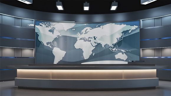 3D Virtual Studio Set News Design 59