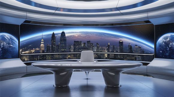 3D Virtual Studio Set Future Design 04