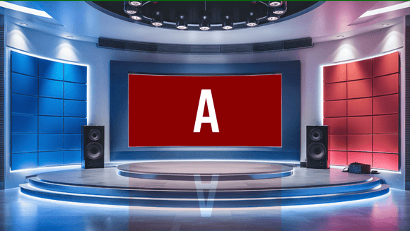 vMix 3D Virtual Studio Set News  Design 11