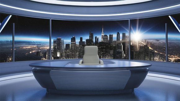 3D Virtual Studio Set Future Design 17