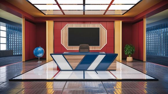 3D Virtual Set - News 04