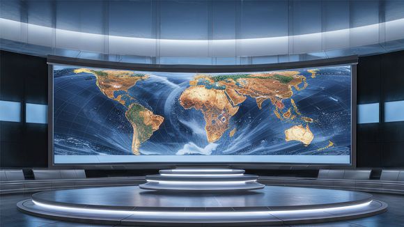 3D Virtual Studio Set News Design 19