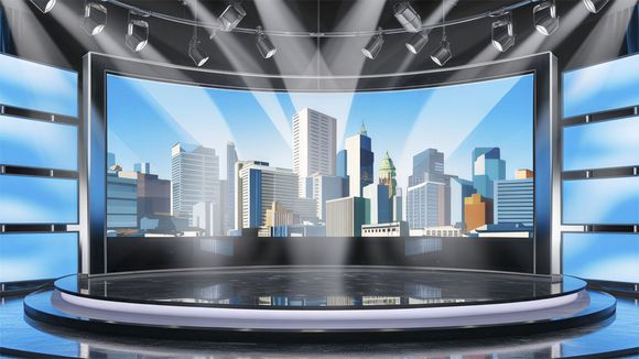 3D Virtual Studio Set News Design 48