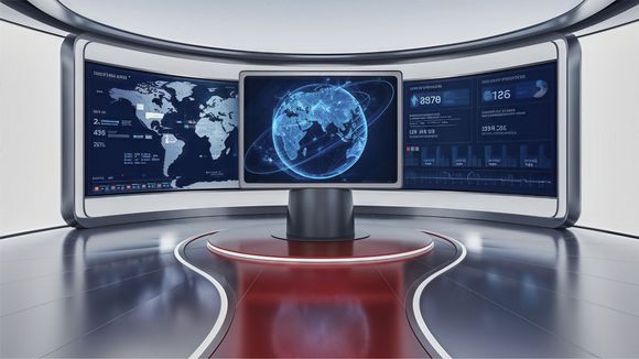 3D Virtual Studio Set Library Design 05
