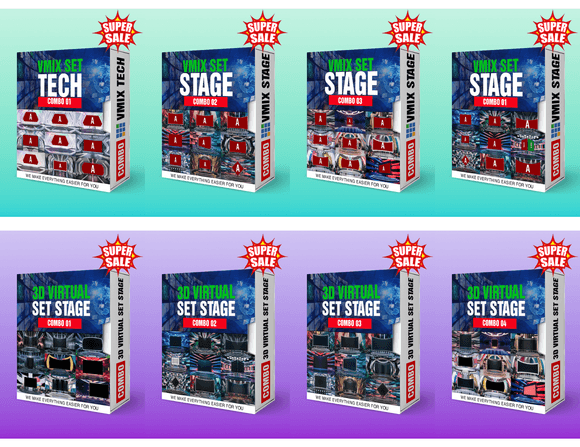 SUPER 8 COMBO - 72 VIRTUAL STUDIO SET (only 0.8$/set)