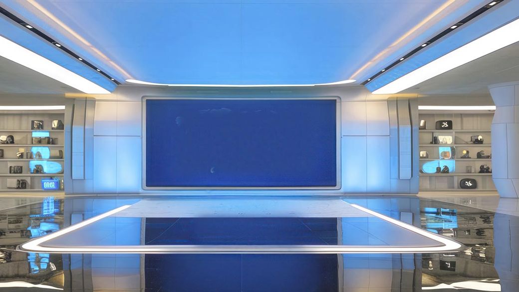 4K Virtual Studio TV Chat Set Design 19