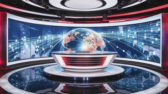 4K Virtual TV Studio Set Design 10