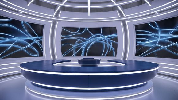 3D Virtual Studio Set News Design 14