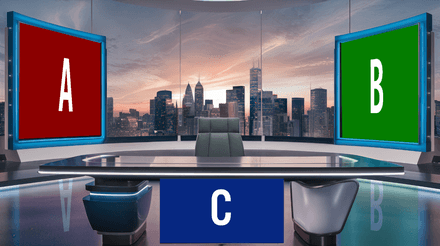 vMix 3D Virtual Studio Set News  Design 04