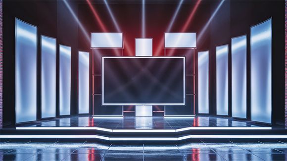 3D Virtual Studio Set News Design 56
