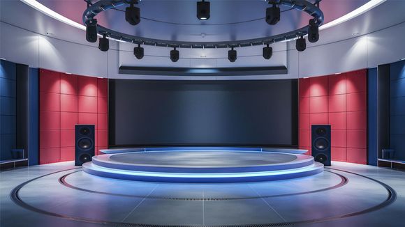 4K Virtual TV Studio Set Design 07