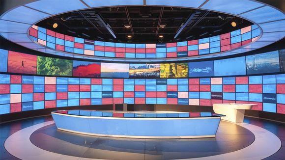 4K Virtual Studio TV Chat Set Design 25