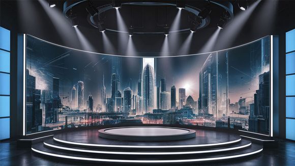 3D Virtual Studio Set News Design 47