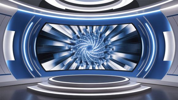 3D Virtual Studio Set Future Design 26