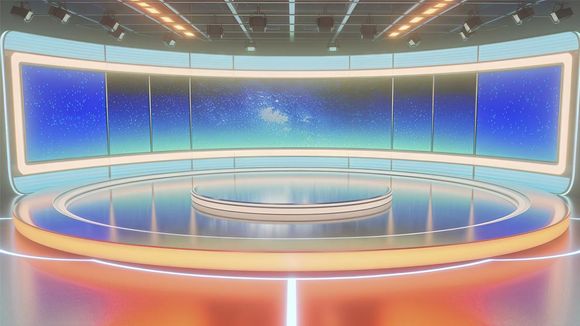 4K Virtual Studio TV Chat Set Design 11