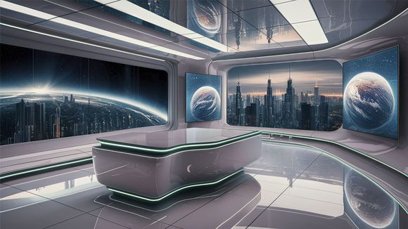 3D Virtual Studio Set News Design 64