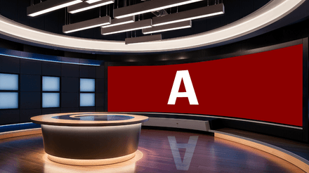 vMix 3D Virtual Studio Set News  Design 06