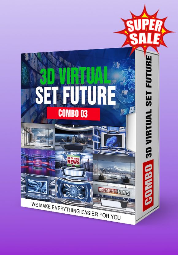 COMBO 03 - 3D Virtual Studio Set Future Design