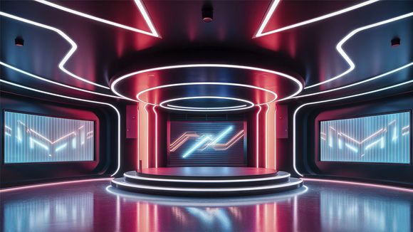 3D Virtual Studio Set Future Design 29