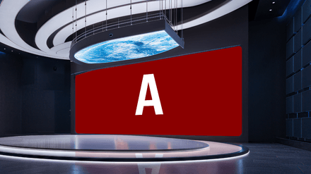 vMix 3D Virtual Studio Set News  Design 08