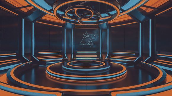3D Virtual Studio Set Library Design 15