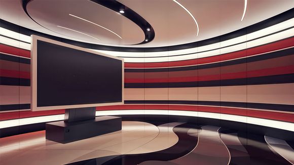 3D Virtual Studio Set Library Design 01
