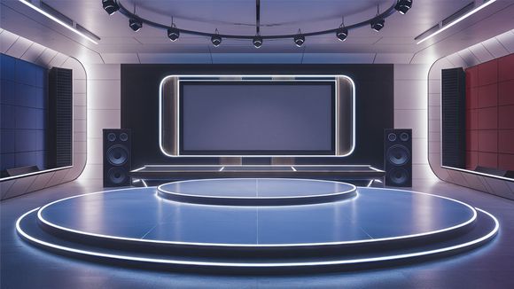 4K Virtual TV Studio Set Design 09
