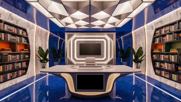 3D Virtual Set - Boss Office 10