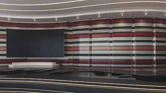 3D Virtual Studio Set Library Design 06