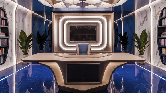 3D Virtual Studio Set News Design 26