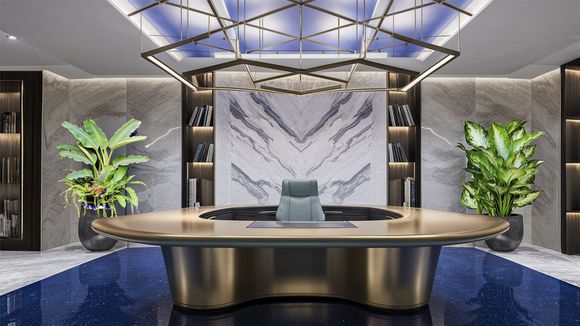 3D Virtual Studio Set News Design 07