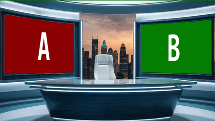 vMix 3D Virtual Studio Set News  Design 03
