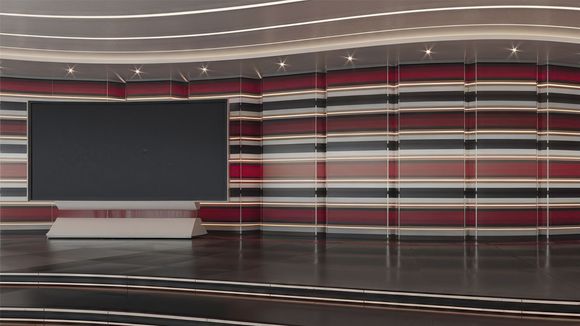 3D Virtual Studio Set Library Design 22