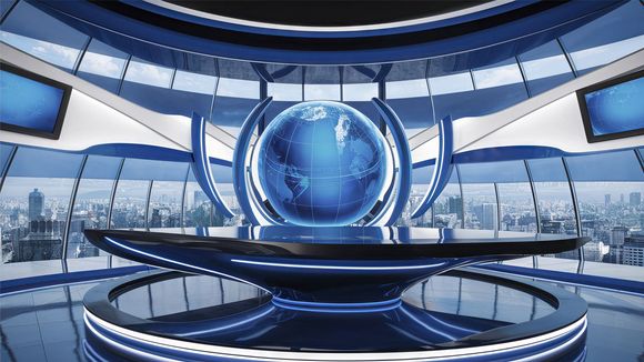 3D Virtual Studio Set News Design 24