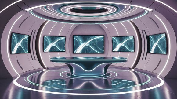 3D Virtual Studio Set Future Design 02