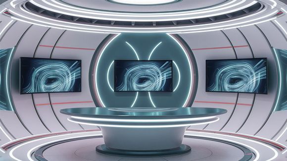 3D Virtual Studio Set Future Design 12