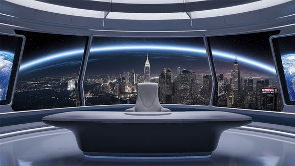3D Virtual Studio Set Future Design 18