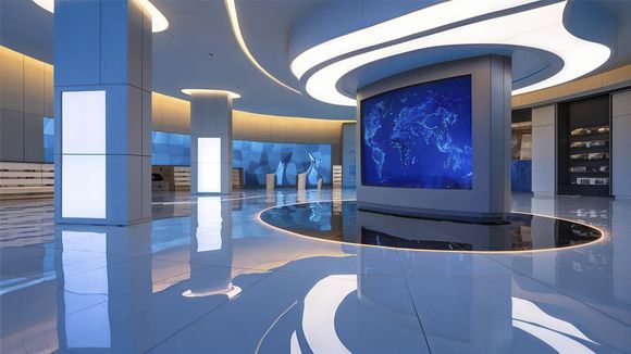 4K Virtual Studio TV Chat Set Design 22