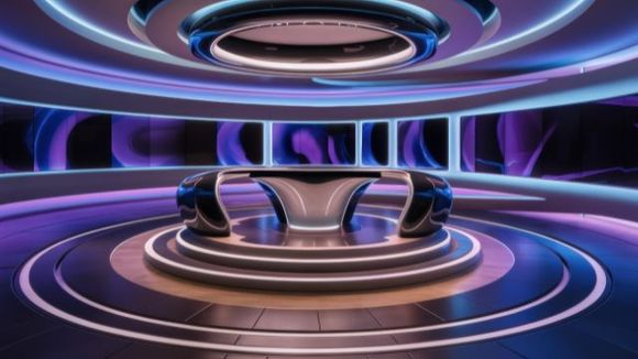 Futuristic Conference Hall 002